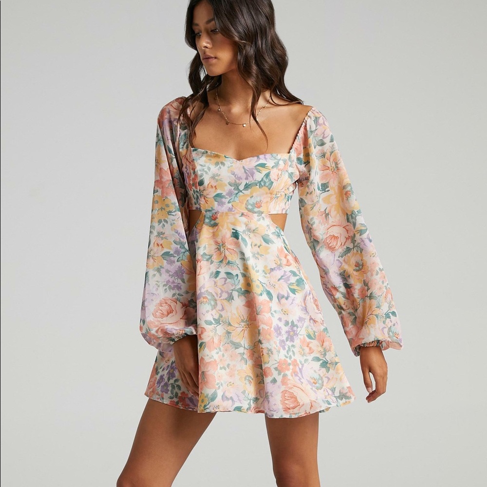 SHOWPO EBONEE DRESS IN FLOWER CROWN